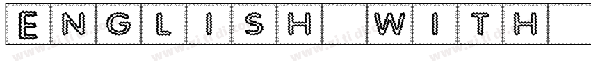 English with Indian字体转换
